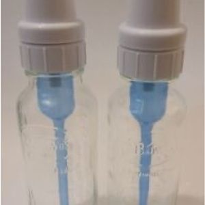 Dr. Brown vintage baby bottles 2 glass + 2 plastic = 4